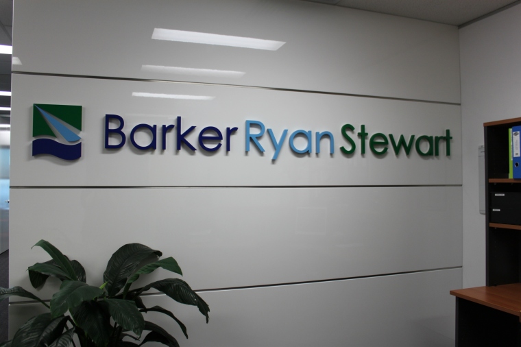 Ryan Barker Stewadt Reception sign / Lobby Sign / Sydney 