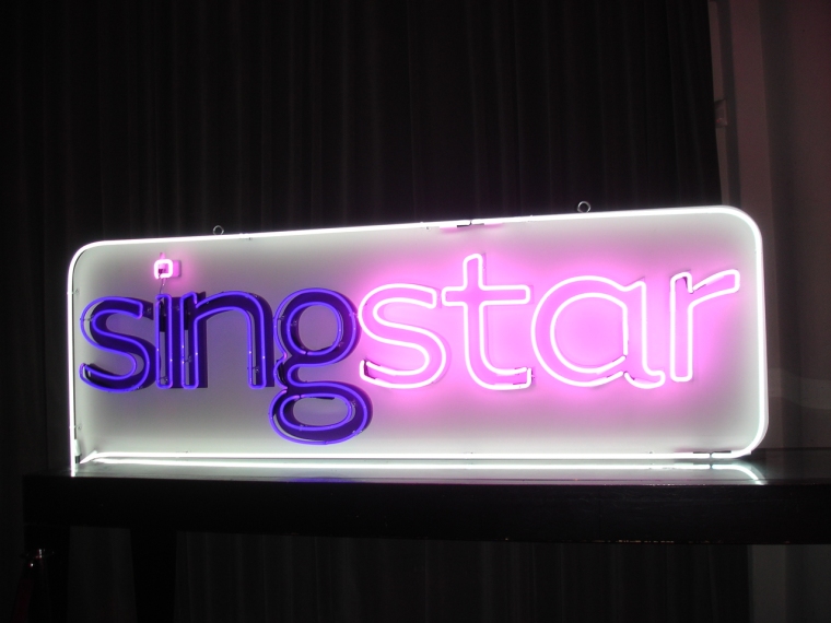 SingStar Neon Sign 